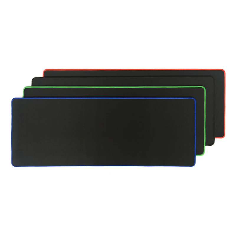 Pure Black Large Gaming Mouse Pad Colorful Lockedge Mouse Mat Keyboard Mat Table Mat Desk Mat For Notebook Laptop Gamer Mousepad