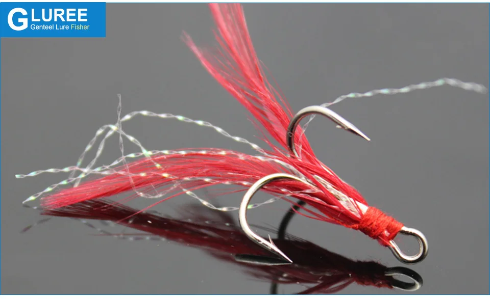 GLUREE-10PcsLot-4#-6#-Fishing-Hook-Red-White-Feather-Treble-Hooks-Barbed-Fishhooks-High-Carbon-Steel-Fishing-Tackle-Accessories_08