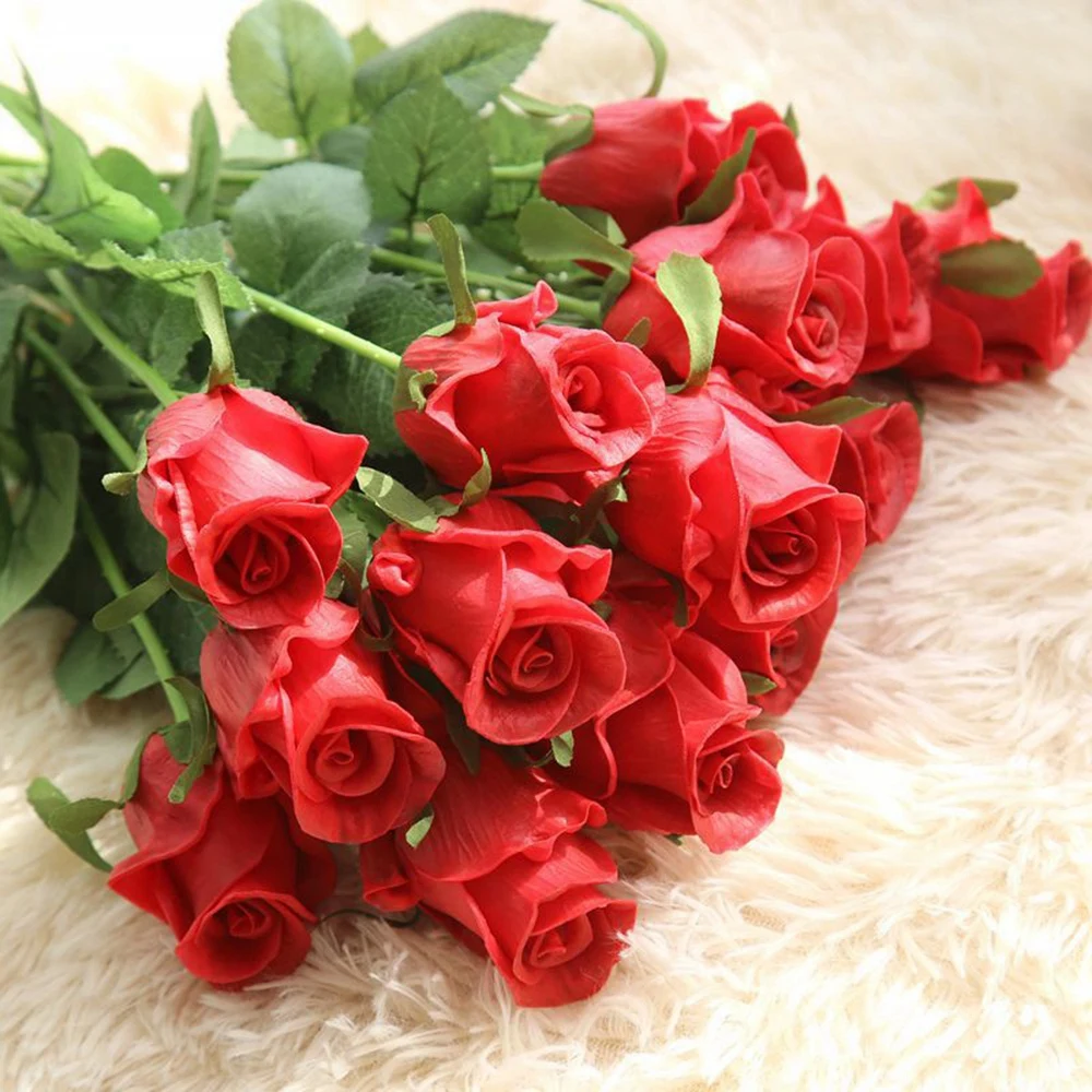Роза Моделирование цветок подарок на день Святого Валентина имитация цветов для дома Декорации для свадьбы праздничные вечерние композиции сцены