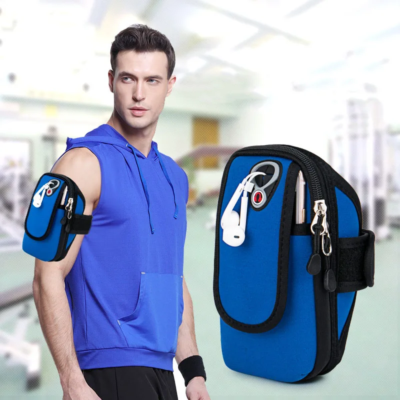 

5.2-6 inches Waterproof Neoprene Phone Bag Running Protective Sports Arm Bag Outdoor Wrist Bag For Running Hiking