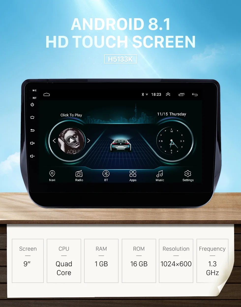 Sale Seicane Car 9" Stereo HD 2Din for Hyundai H1 Grand Starex 2017 2018 2019 Android 8.1 Bluetooth AUX WIFI support DAB+ OBD2 DVR 0