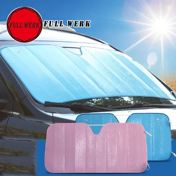 

1pc Foil Window Windshield Sun Shade Car Visor Cover Block Front Window Sunshade UV Protect Car Window Film Dinner Pad