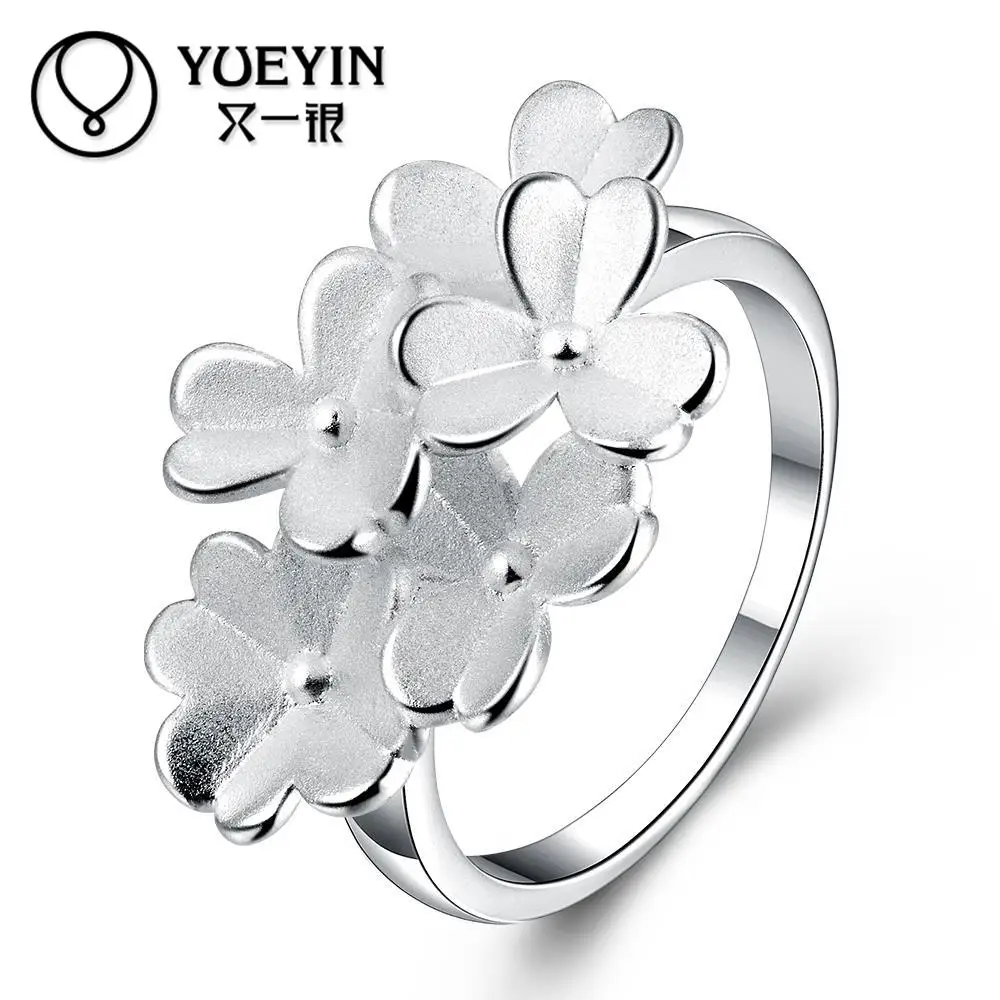 

2016 New Arrival silver Plated finger rings for women wedding jewelry silver-plating rings unisex rings Engagement jewelry