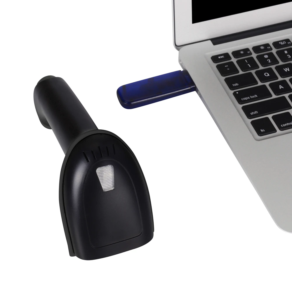 Портативный USB беспроводной сканер штрих кода 2 4G 1D для Android ISO Windows