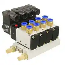 DC 12V одиночная головка 2 положения 5 способ 4 пневматический Соленоидный клапан с основанием