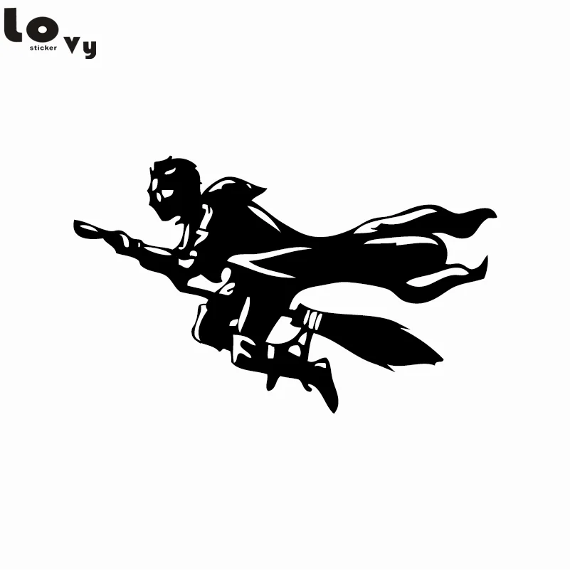 Film classique Harry Potter Quidditch vol Silhouette coupe vinyle