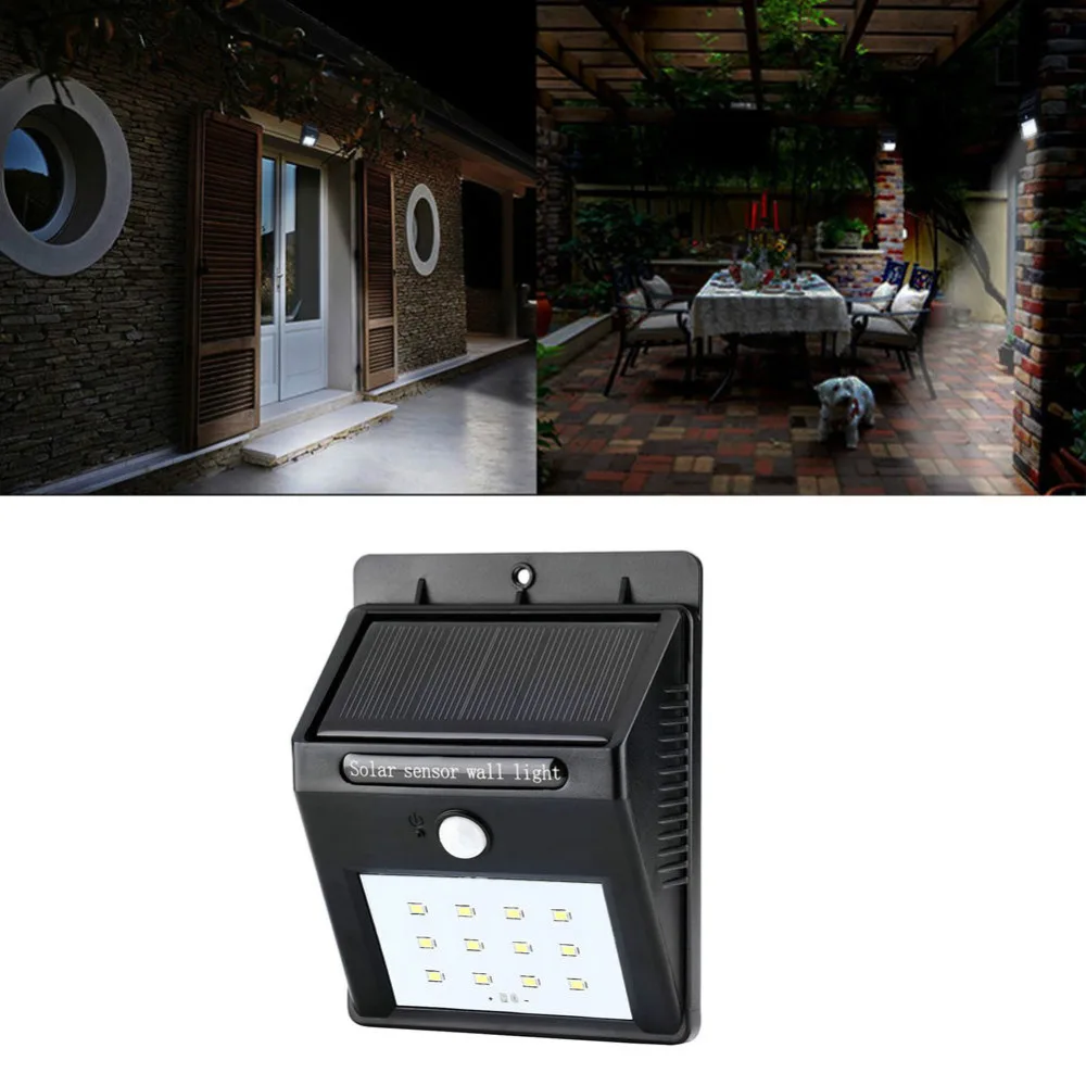 

12 LED Wireless Solar Light Outdoor Garden Waterproof Landscape Yard Lawn Wall Lamp