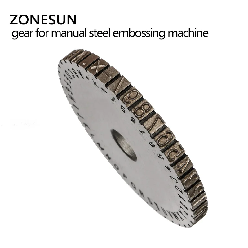 Машина для тиснения ZONESUN дополнительная Шестерня ручной стали этикетка