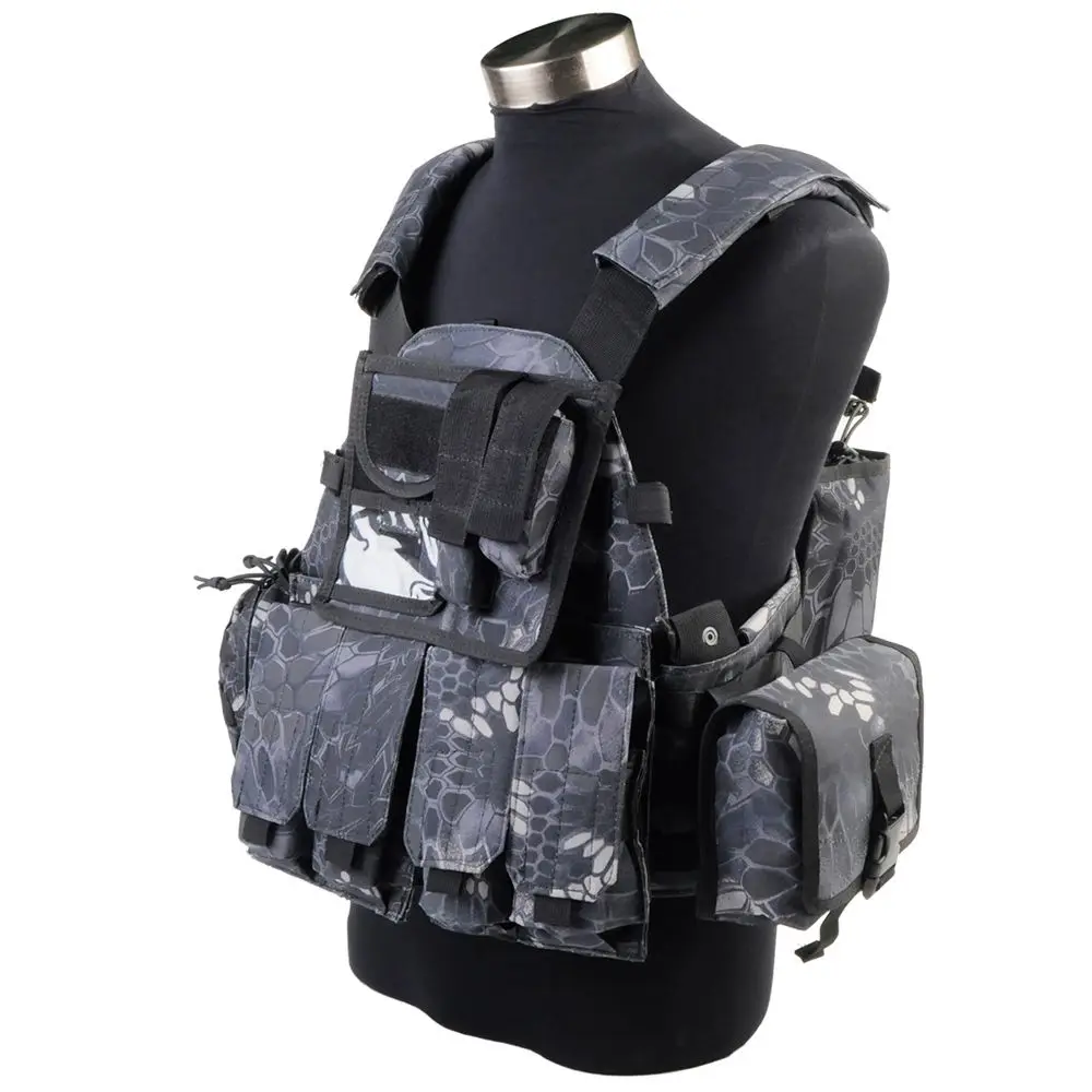 Airsoft Military Tactical Army Vest Men With Pouchs Molle Nylon