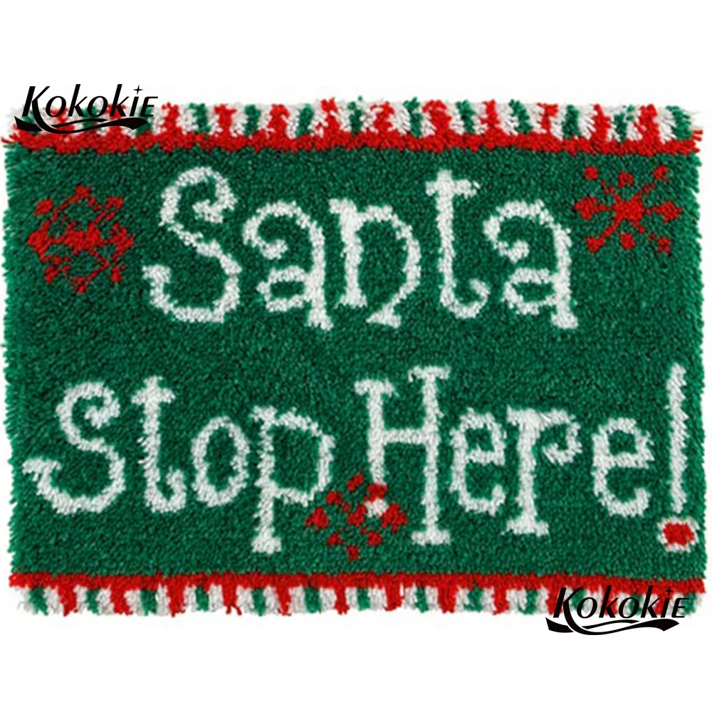Latch Hook Kits Rug Printed Canvas Accessories Diy Christmas Decor