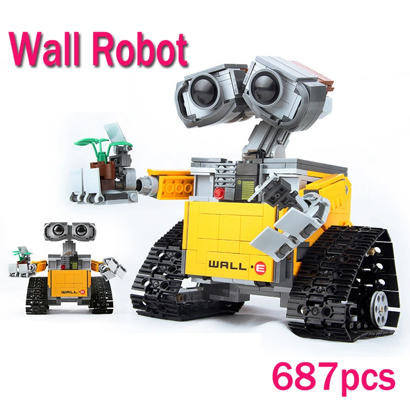 

687Pcs Idea Robot WALLE Model Building Kits Blocks Bricks Compatible With Lego Kids Toys For Children Gift
