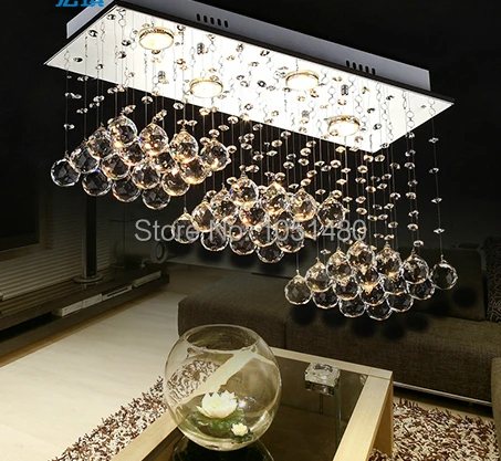 Moderno rettangolare lampadario di cristallo acquista a poco ... Lampadari moderni economici prezzi