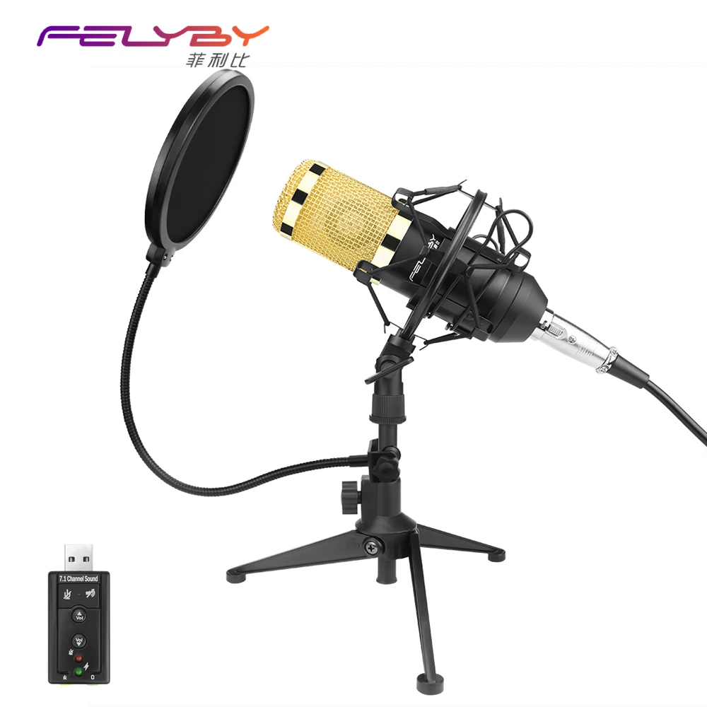 Fashion BM 800 Microphone Microphone Professional Recording Condenser Microphone 2017 New Listing Portable Send A Small