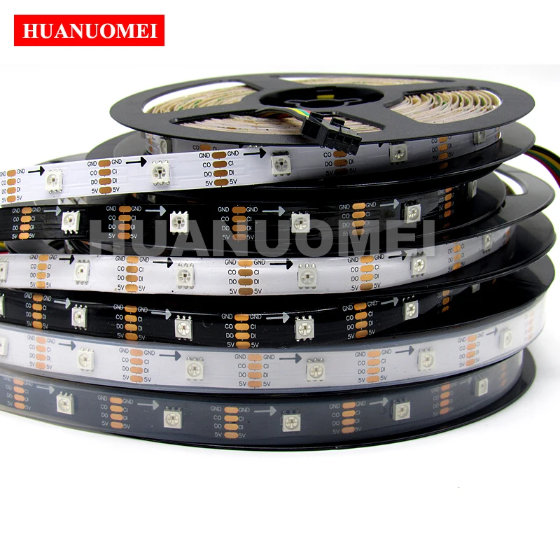 

5 в 32 светодиода s/M HD107S адресная Светодиодная лента 5050 SMD RGB APA102 цифровая гибкая лента декоративная лента ТВ Пиксельная неоновая лампа