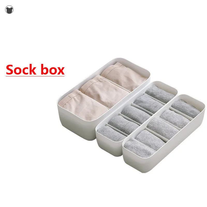 

Socks underwear drawer organizer multiple plastic container bra separation storage box for toys plastic box tools Japan Style
