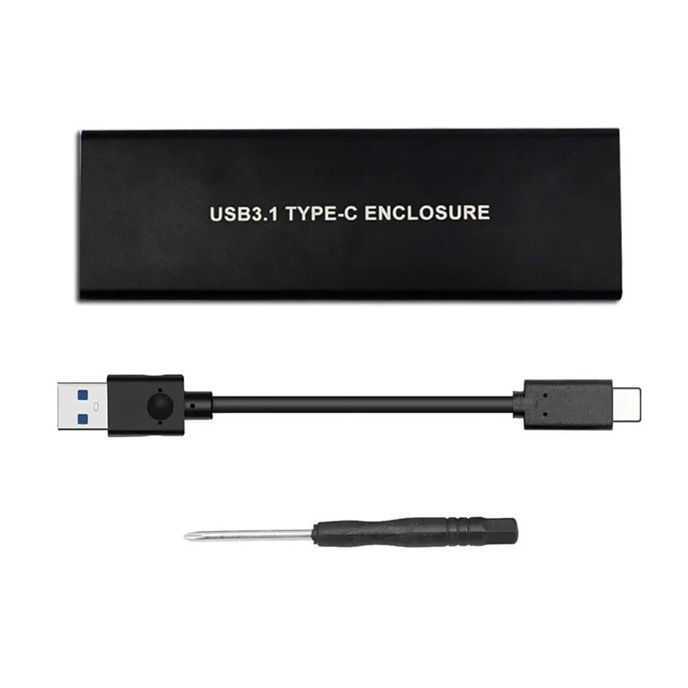

New High Speed PCIE USB3.1 HDD Enclosure M.2 to USB Type-C 3.1 Mobile Hard Disk Drive Case