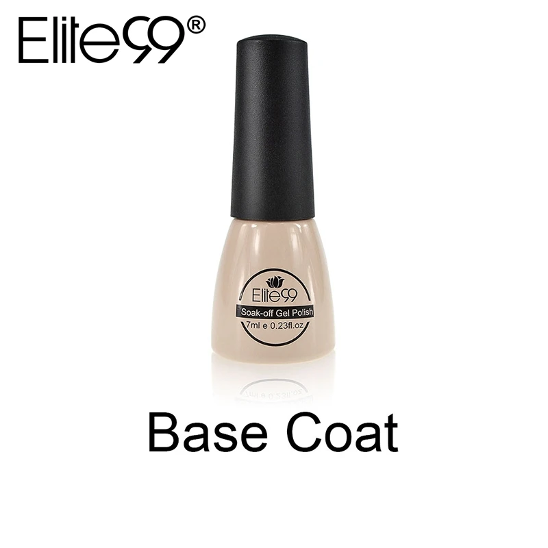 

Elite99 Gel Lacquer Top Base Coat Top it Off Soak-off Transparent Clear Colors Long-lasting UV LED Gel Varnishes Nails 7ml