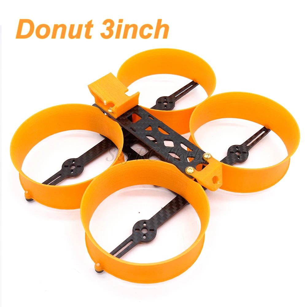 

Donut 3inch 140 140mm Frame Kit Mini Drone H Type Frame with 3D Print Parts Prop Guard for 1306 1407 Motor FPV RC Parts