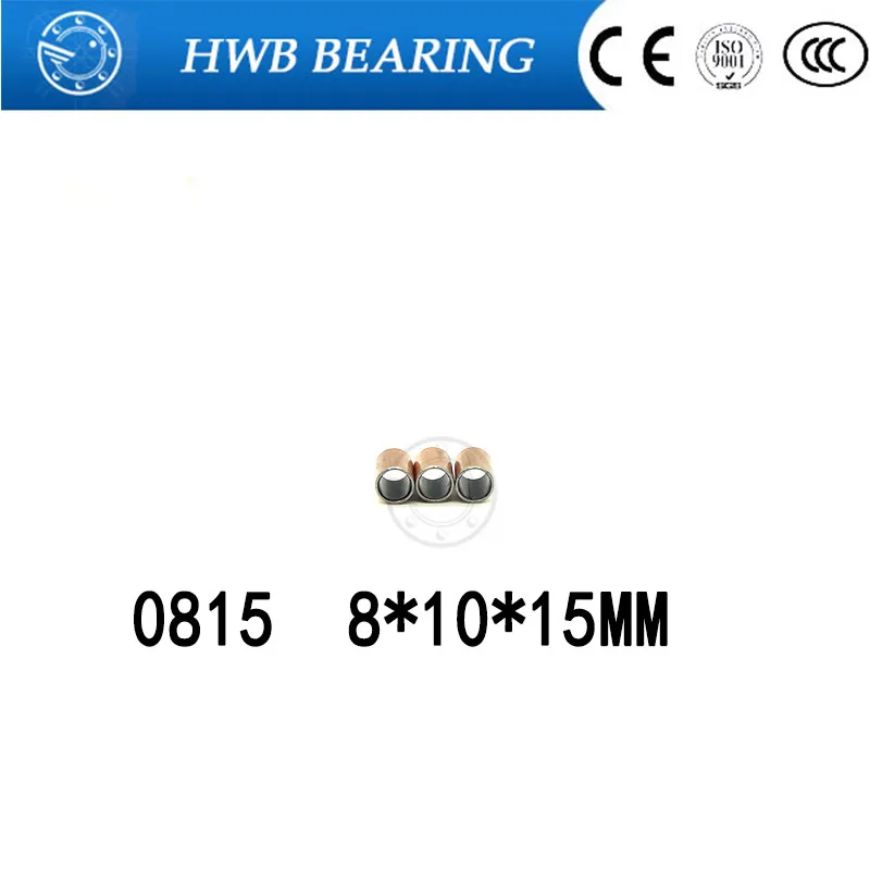 

SF-1 0815 Oilless bush DU Self-lubricating bushing Sintered bush Size 8*10*15mm