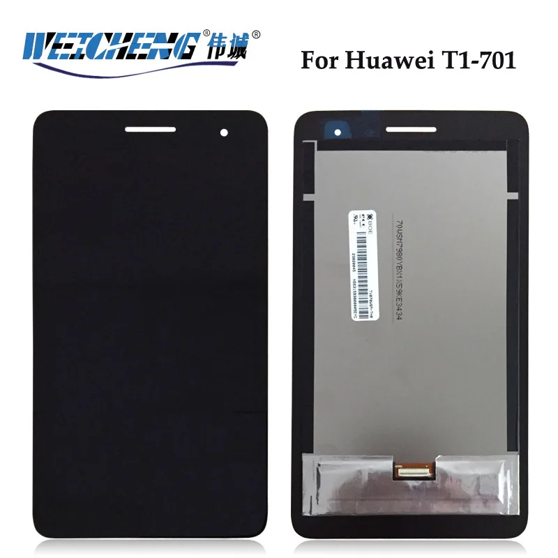WEICHENG для Huawei MediaPad T1 7 0 ЖК-дисплей + сенсорный экран сборка черный Ремонт T1-701W 701UA ЖК