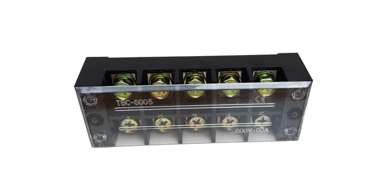 TB-6005/TBC-605 60A/5 P накачивание-замедление фиксированного типа медный Соединительный терминал блоки с винтами пластины ряд провода разъем
