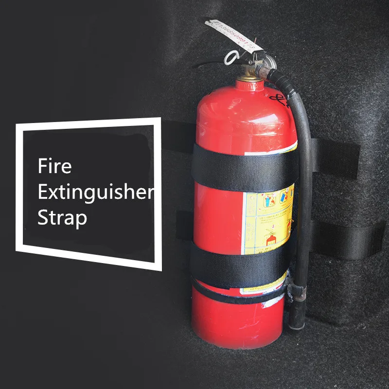 

Auto Car Trunk Storage Bag Magic Tapes Fire Extinguisher Stickers