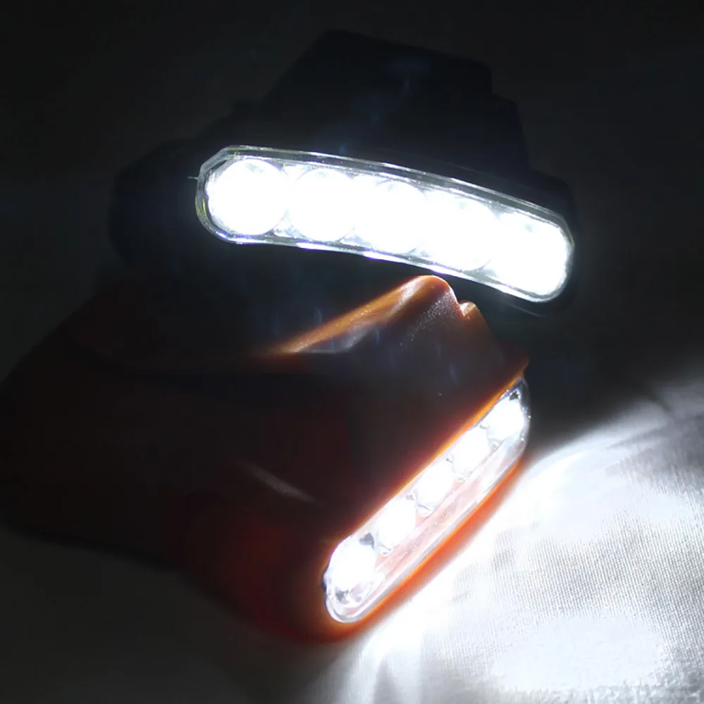 New Fashion High Quality 5LED Cap Hat Brim Clip Lamp Head Light