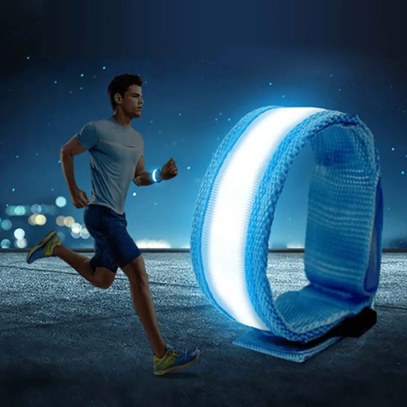 2 Pcs Light Led Bracelet Luminous Arm LED running equipment Outdoor