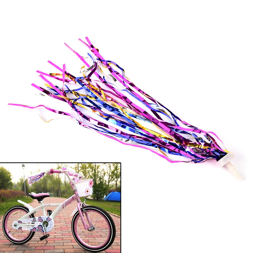 2 pcs Handlebar Streamers Tassels For Kids Bicycle Bike Cycling Tricycle G3FEH