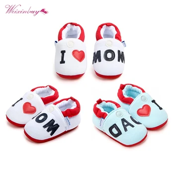 

Spring Fall Infant Toddler Newborn Girls Boys Cotton Soft Sole Cute Crib Shoes Slipper Skid-Proof Cartoon Baby Print Shoes