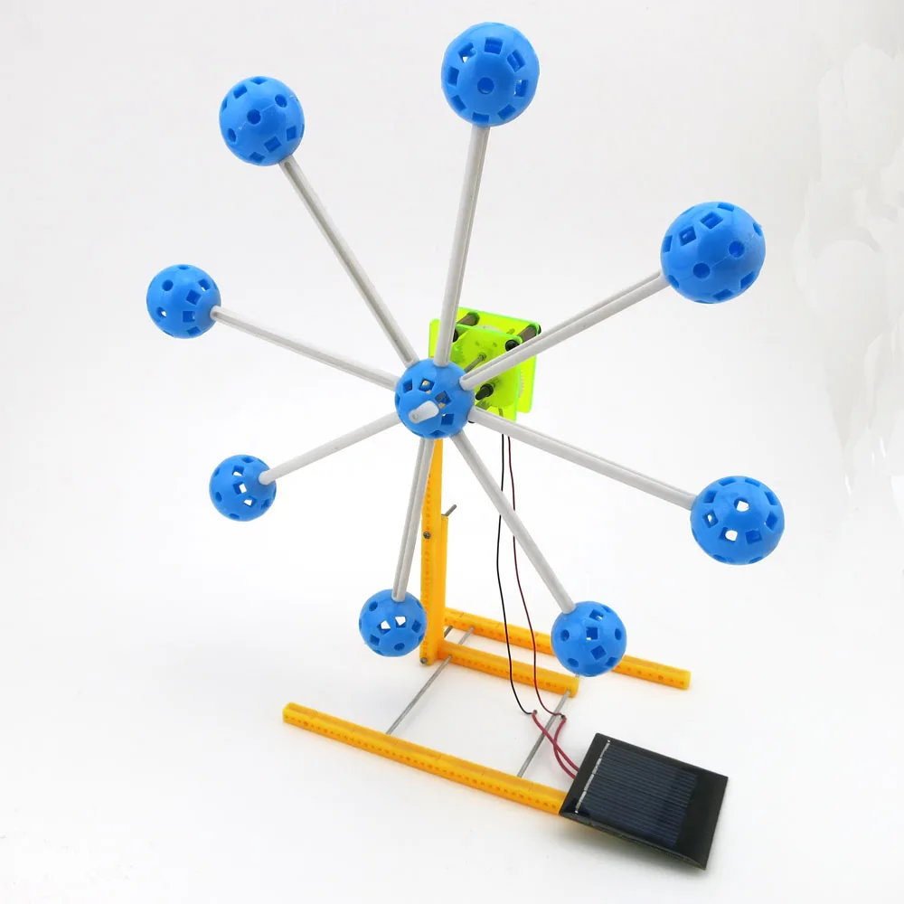 F17930 Solar Power Invention Kit Small Toy Gift Ferris Wheel Building Model 4WD Smart Robot Car