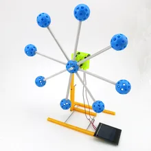 F17930 Solar Power Invention Kit Small Toy Gift Ferris Wheel Building Model 4WD Smart Robot Car