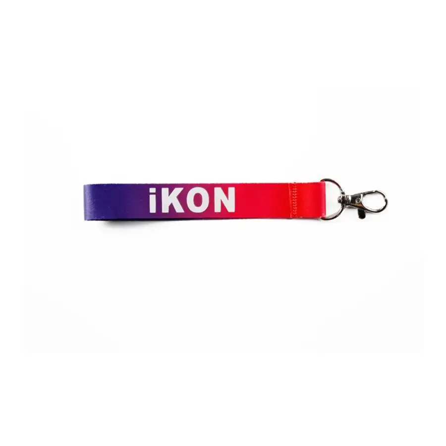 Kpop MONSTA X VIXX SHINEE IKON b. A. P дважды модный ремешок брелок с подвеской для сумки - Цвет: iKON 02