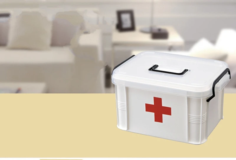 Большой семейный Домашний медицинский комод, пластиковый медицинский ящик для лекарств, аптечка, коробка для хранения, комод