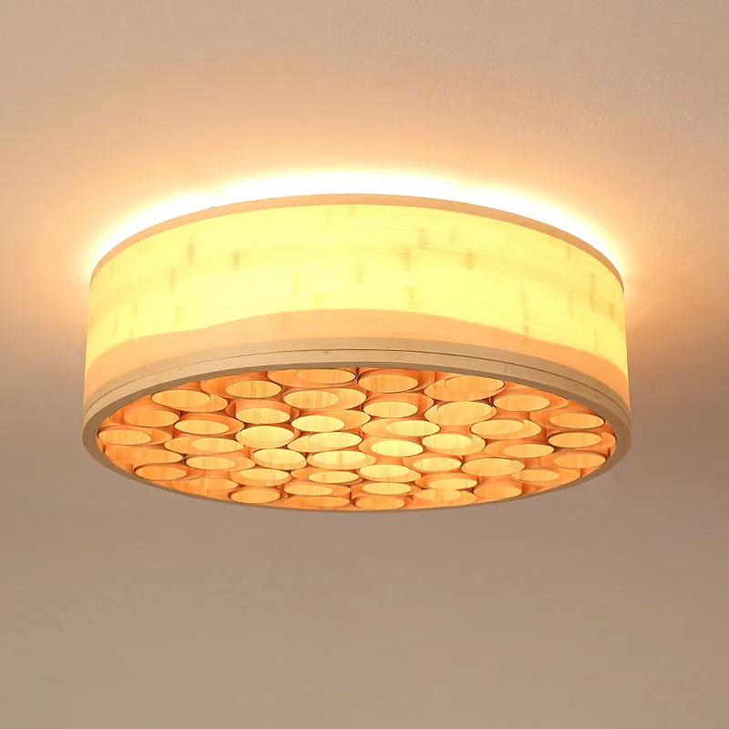 Modern Minimalist Bamboo Ceiling Lights Round Creative Living Bed Modern Minimalist Bamboo Ceiling Lights Round Creative Living Bed Room Suspension Art Deco Rural Country Chinese Style Lamp In From