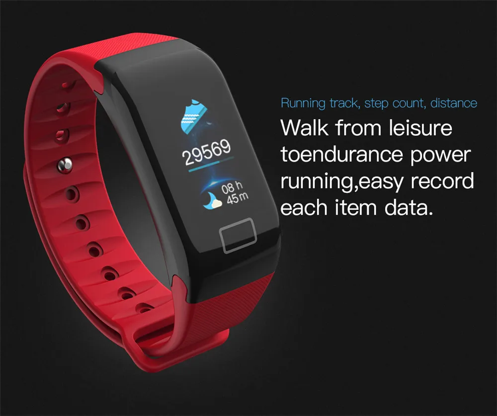 Smart band Men Women Blood Pressure Waterproof Color Screen Sports Smart Bracelet Heart Rate Monitor Smart Watch PK C1plus M 4