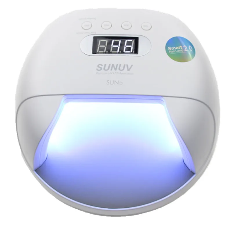 

Original SUNUV SUN7 Nail Lamp 48W UV LED Double Light Source Nail Dryer Machine with Smart Timer Memory and Sensor Power Storage