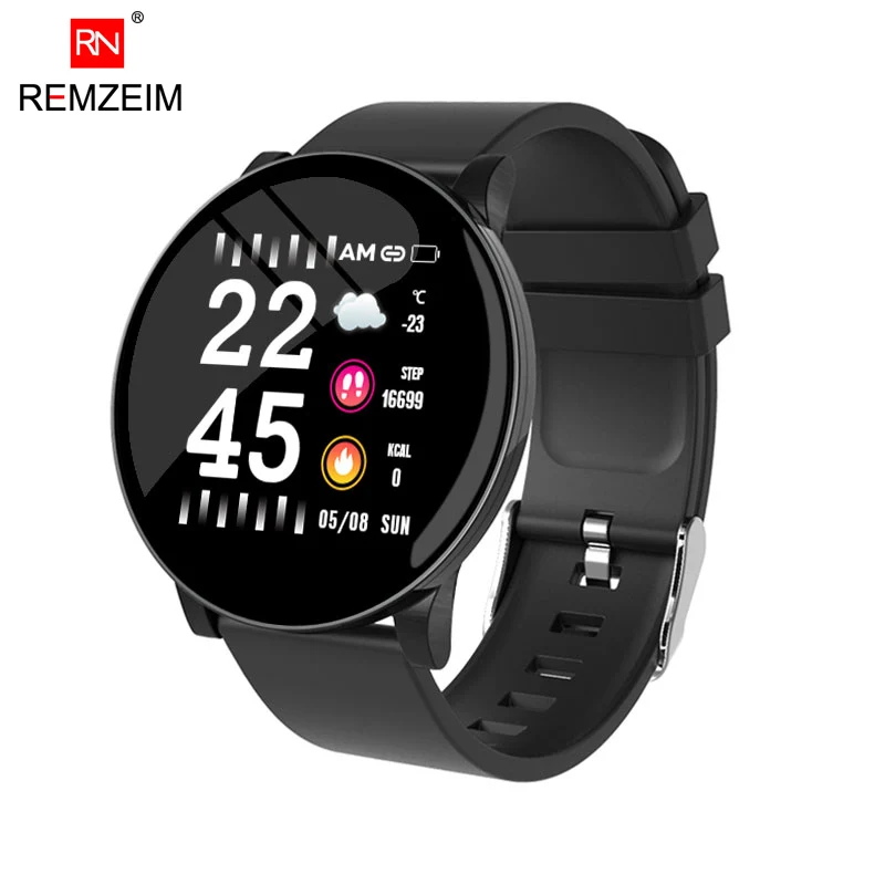 

REMZEIM Original 1.3 inch Touch Smart Watch Heart Rate Blood Pressure Monitor Message Call Reminder Calorie Smartwatch Men Women