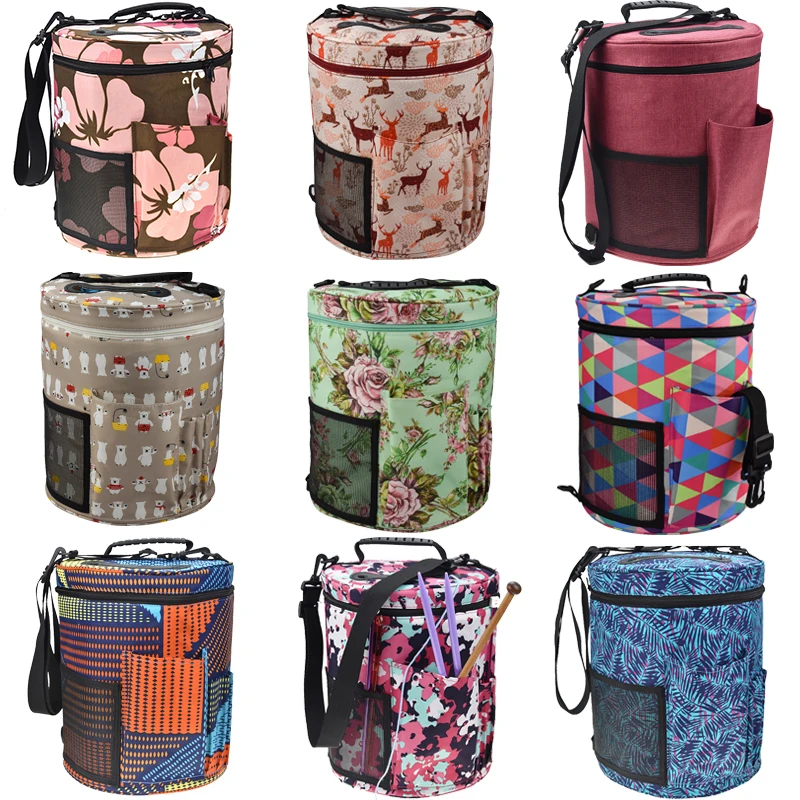 

11 Styles Practical Big Capacity Yarn Storage Bag Women Home Storage Bag For Crochet Hook Knitting Needles Sewing Accessory Bag