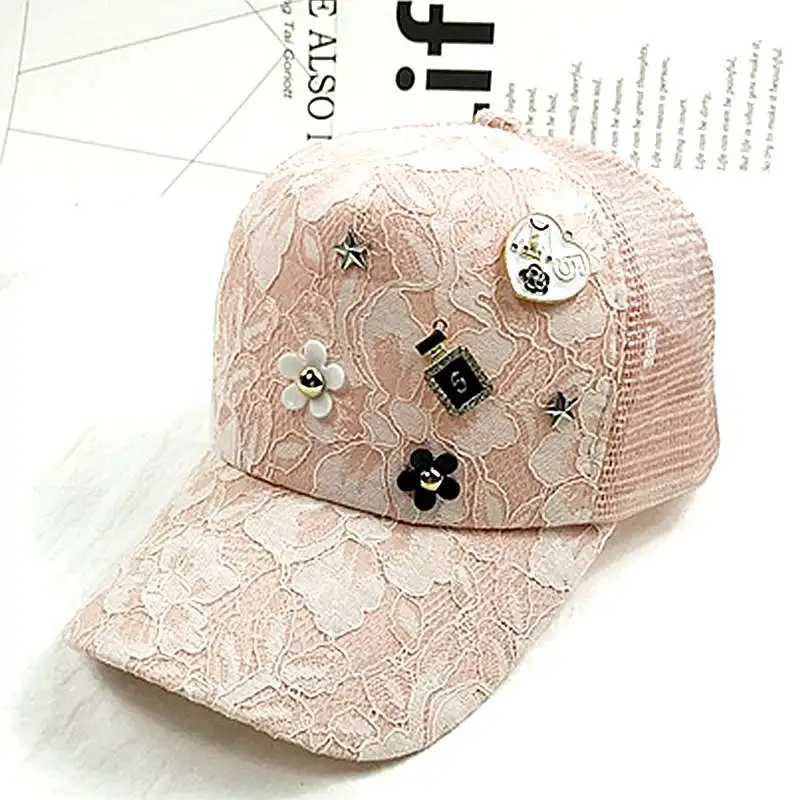 Женская летняя бейсболка дышащая кружевная сетчатая шляпа adjutable sunshade gorras мода