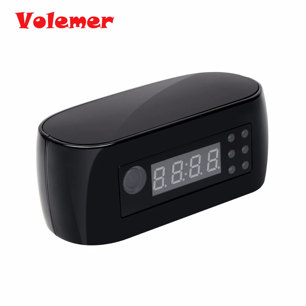

Volemer HD Wifi Camera with Time Display Electronic Clock DV Camcorder P2P Motion Detection Mini IP Camera Video Recorder