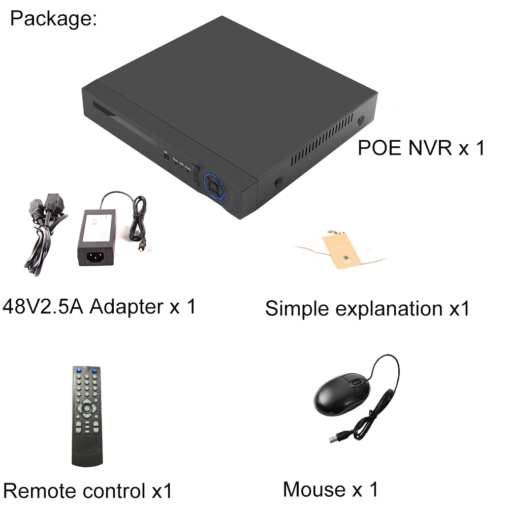USAFEQLO 4CH 8CH 1080P 48В POE NVR XMEYE 802.3af P2P ONVIF сетевой видеорегистратор Full HD 5.0MP для IP камеры