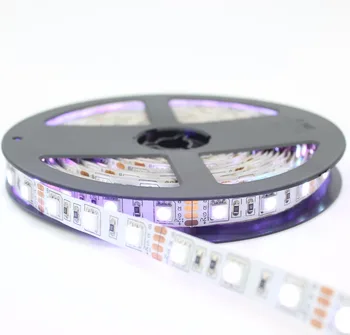 

Double layer FPC 5m 300led RGB SMD5050 LED flexible strip 12V input 60led/m LED tape blue/green/pink/purple color free shipping
