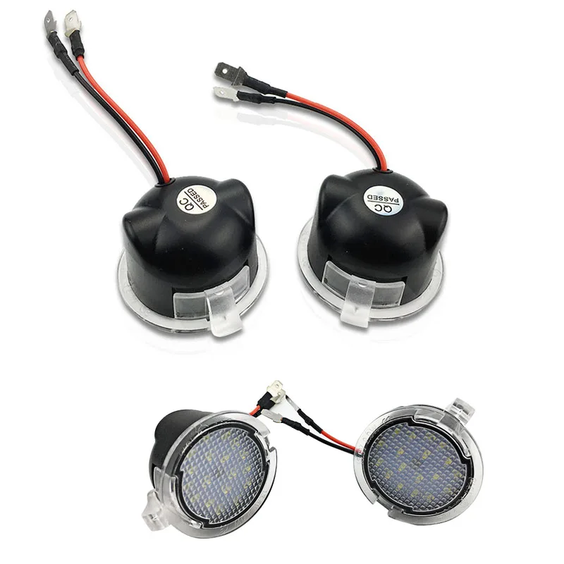 

2pcs LED Under Side Mirror Puddle Light for Mondeo Taurus F-150 Expedition NR-shipping