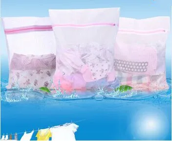 3 Sizes Zippered Mesh Laundry Wash Bags for Delicates Lingerie Socks Underwear