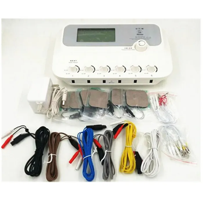 Hwato SDZ-III Upgrade Nerve Muscle Stimulator Computer Random Pulse 6Channel Electronic Acupuncture Therapeutic TENS EMS Massage hwato sdz ii therapeutic massage nerve and muscle stimulator massager electronic pulse needle set