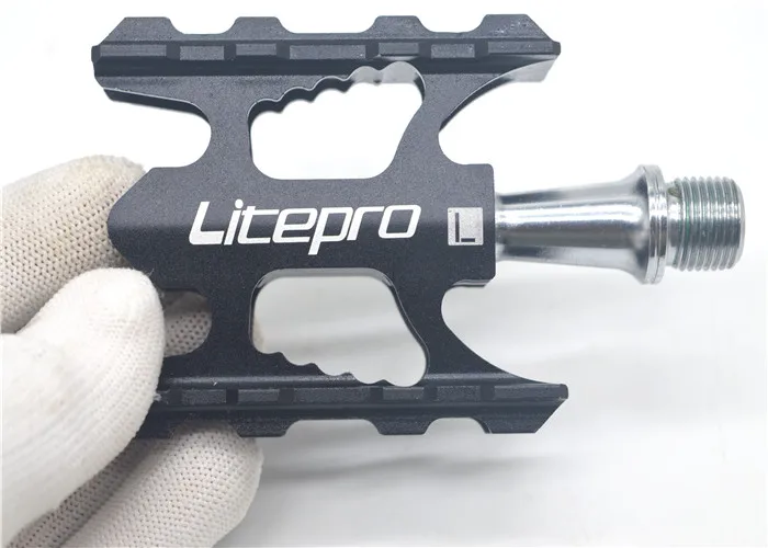 LITEPRO 412 складной велосипедный подшипник педаль сверхлегкий алюминиевый сплав Нескользящая педаль горного велосипеда горный велосипед дорожный велосипед педали