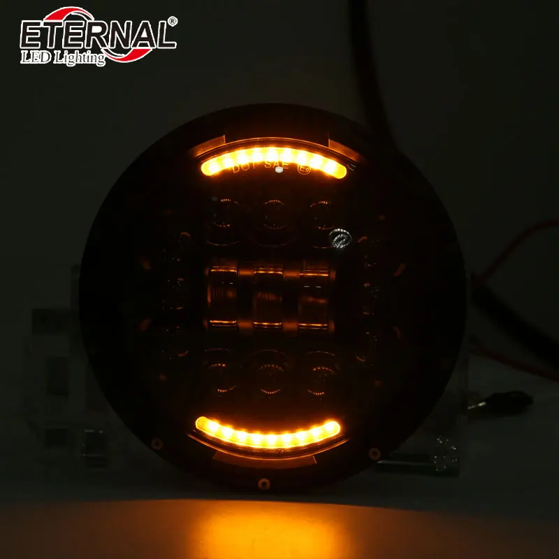 Налобный фонарь светодиодный с указателями поворота 1x90 Вт 7 дюймов H4 4x4|halo projector