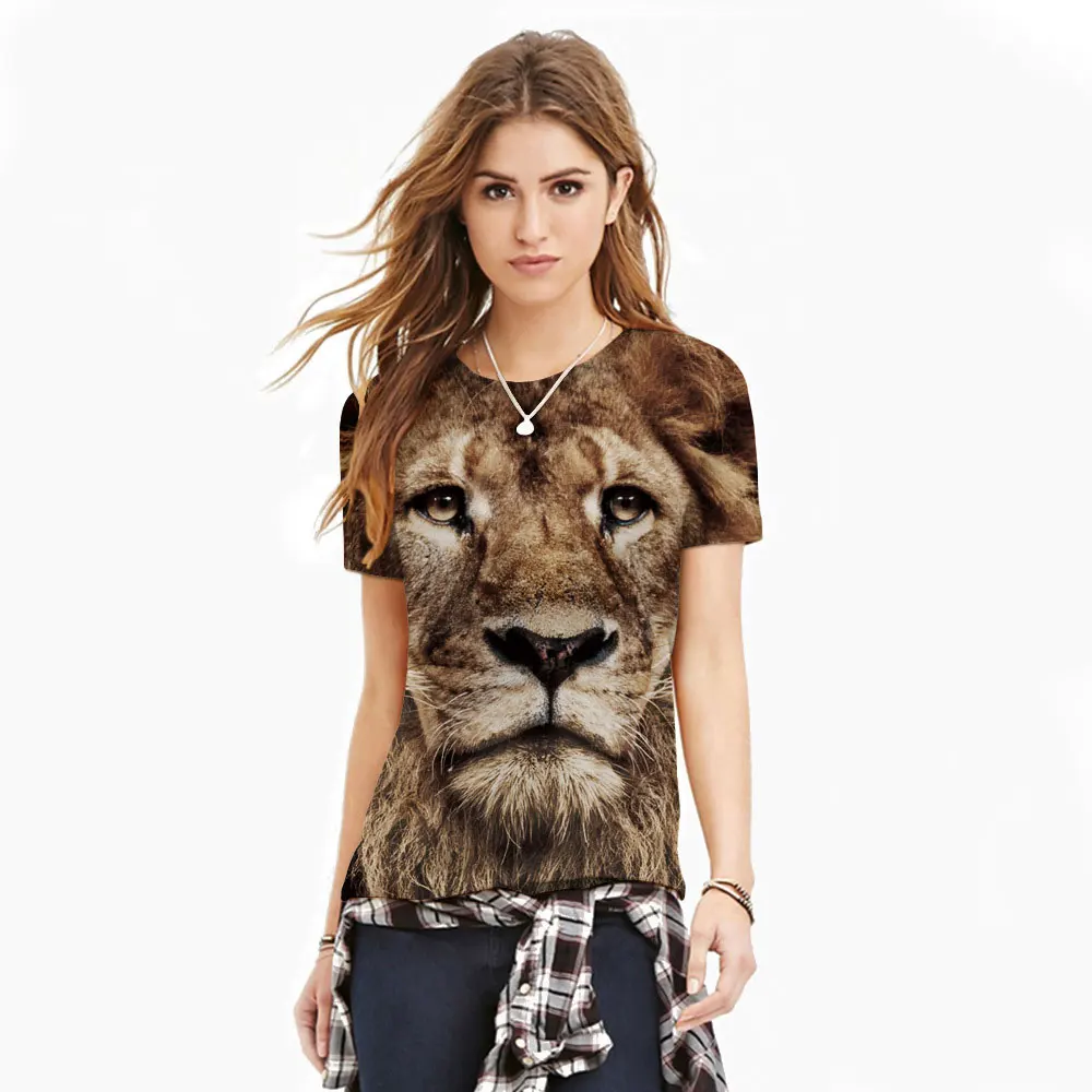 جديد أزياء المرأة/رجال 3d القط الشمسية t-shirt ماركة المحملة قمم قصيرة الأكمام قمم للمرأة الملابس الصلبة س الرقبة تي قميص