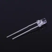 1000 шт. х 3 мм короткие ноги теплый белый красный зеленый синий желтый оранжевый розовый фиолетовый 7 цветов прозрачные линзы светодиодный Диод ультра яркий круглый светодиодный